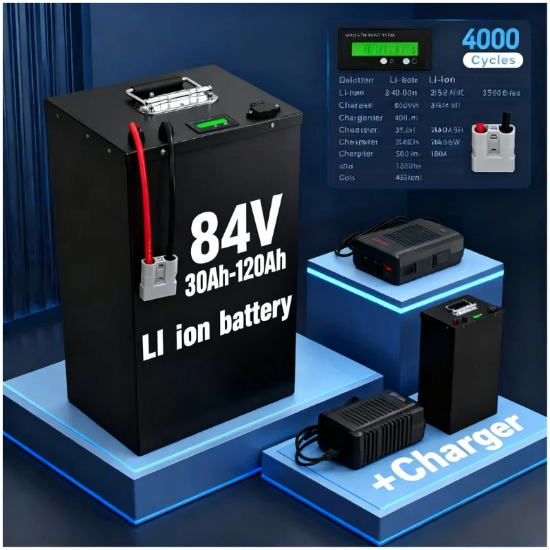 72V 40Ah Lifepo4 Battery Pack - 84V 50Ah 30Ah 100Ah 60Ah 80Ah
