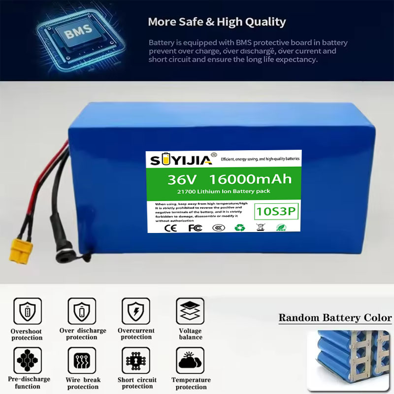 21700 36V 16Ah 10S3P Batterie  - 60V 50Ah Electric Scooter Battery review and price