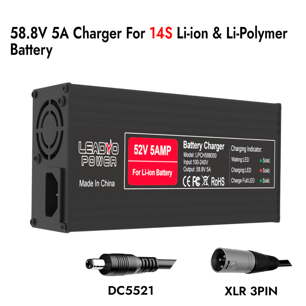 54.6V 58.8V 67.2V  5A Charger  - 84V 20A Smart Charger review and price