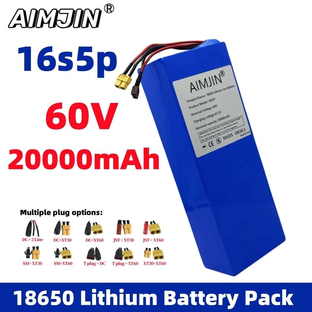 60V 20Ah 16S5P Lithium Battery - 60V 50Ah Electric Scooter Battery review and price