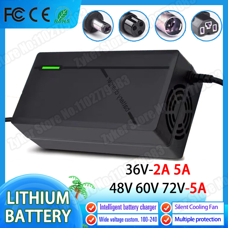 36V 48V 60V 72V Charger 2A 5A  - 84V 20A Smart Charger review and price