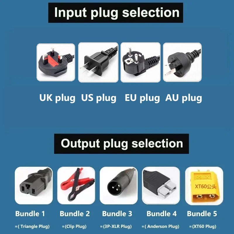 High-power 48V 5A 8A 10A 12A 1 - 84V 20A Smart Charger review and price