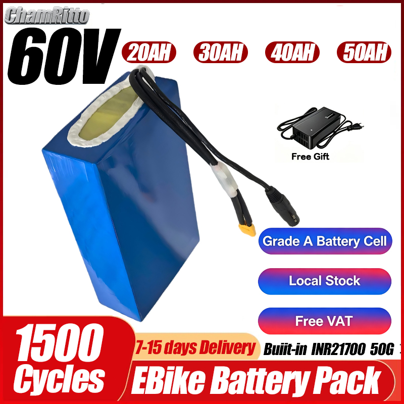 60V 1500W Electric Bicycle 20a - 60V 50Ah Electric Scooter Battery review and price
